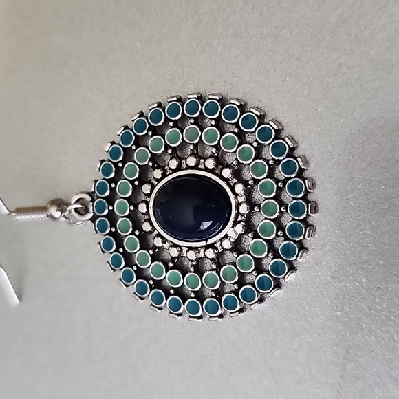 Boho Earrings Colorful boho BEADED - Picture 2 of 4